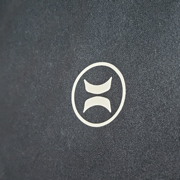 HURLEY LOGO BLACK THICK FLEECE DRAWSTRING HOODIE SWEATSHIRT - Picture 2 of 12